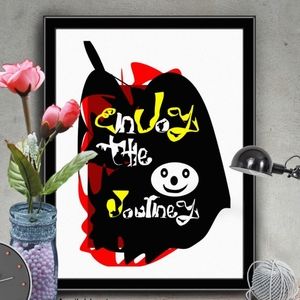 Eclectic Wall Art - 8"x10" Art Print -  Unframed - Wall Decor for Home Decor